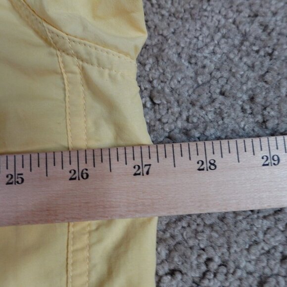 ExOfficio Shirt 2XL Yellow Solid Long Sleeve Vented Nylon Blend - Picture 8 of 10